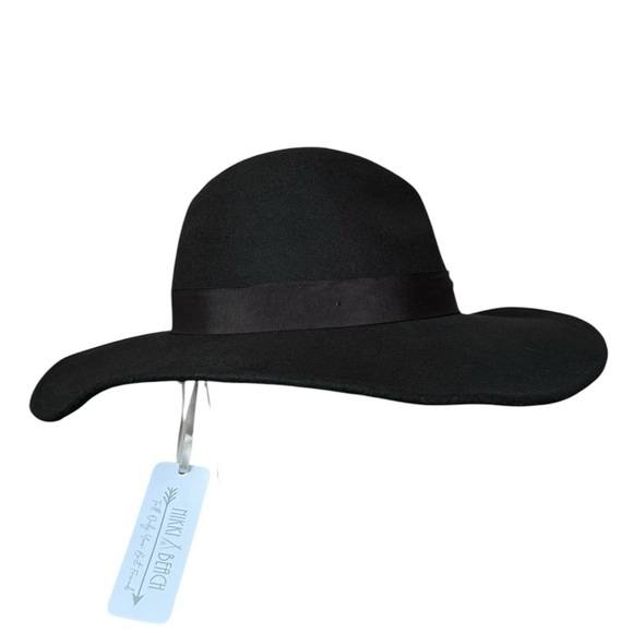 NWT Nikki Beach Astrid Wool Western Hat in Black One Size - Picture 6 of 11